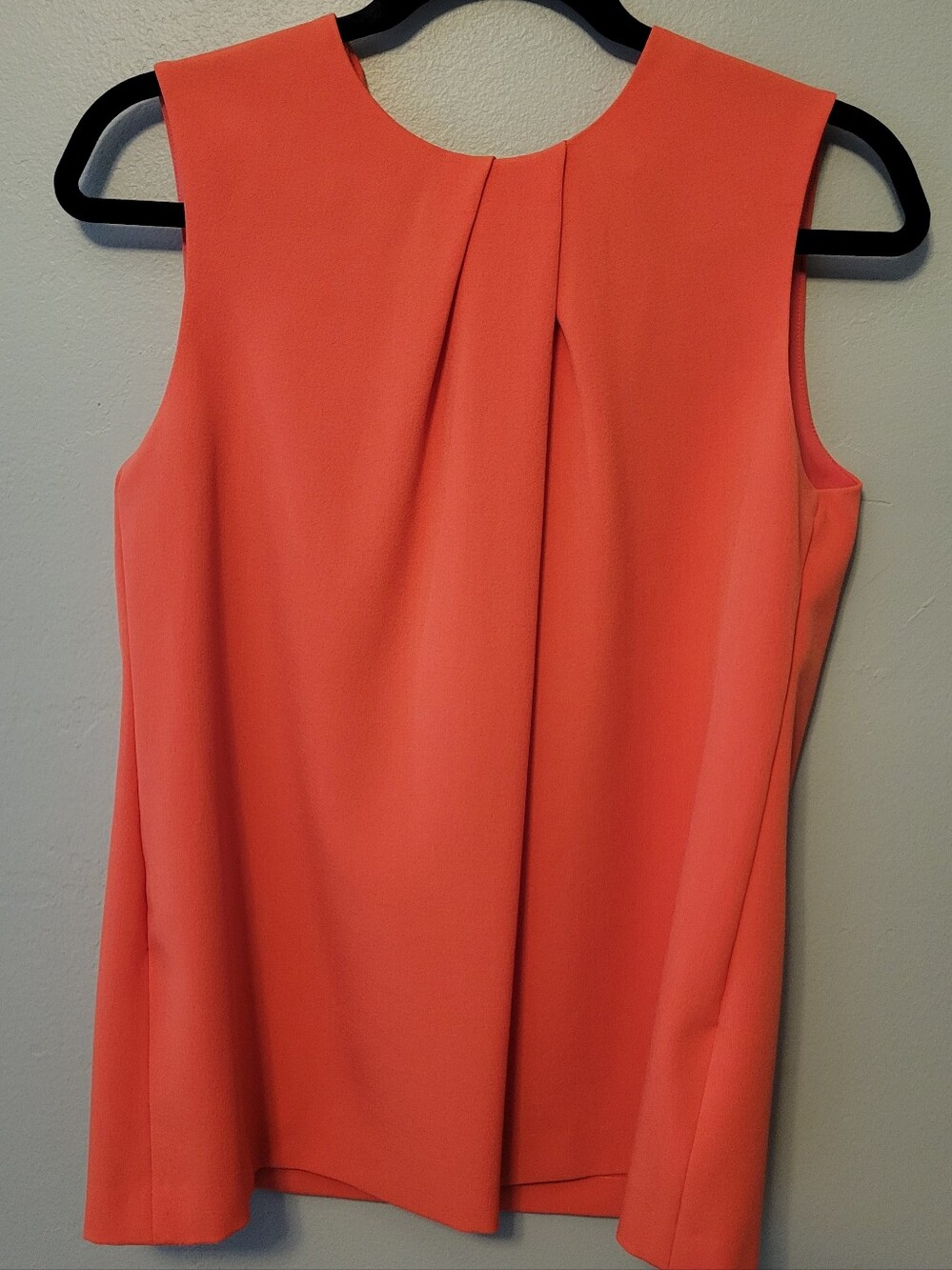 Anne Klein Bright Coral Sleeveless Blouse